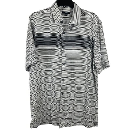 Alfani Men Short Sleeve Button-Down Shirt Size M - Picture 1 of 7